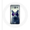 Case for Samsung Galaxy J3 2016 Cat Purple Glasses Style