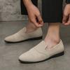 Fashion Leather Shoes Men Loafers Outdoor Fashion Slip On Soft Leather Casual Men Shoes Breathable Shoes Men Flats Walking Footwear