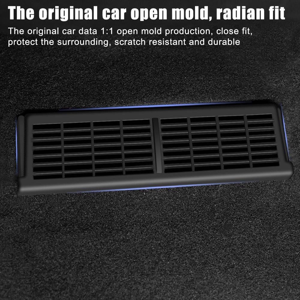Decoration Modified Car Air Outlet Cover Model Y Accessories 2pcs For Tesla Model Y Under Seat Vent Protection Cover Dustproof Protect Covers