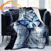 Colour Butterfly  Four Seasons Flower Flannel Blanket Warmth Soft Plush Sofa Bed Throwing   Fluffy