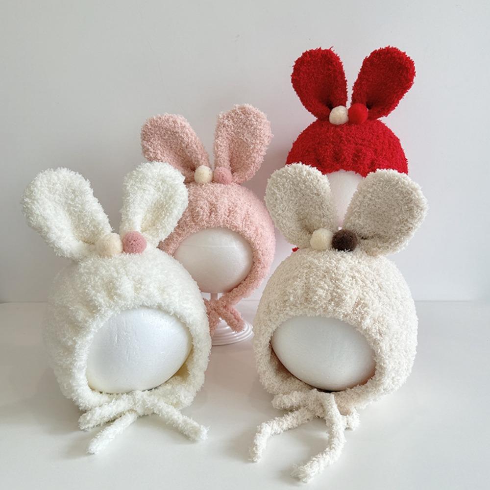 Warm Cartoon Baby Hat Windproof Girl's Ear Protection Cap Cute Baby Cap  Winter