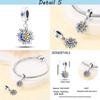 925 Sterling Sliver Blue Charms Camera Moon Glass Snowflake Beads Pendant Fit Bracelets Fine Diy Jewelry Making