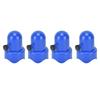 10Pcs Trampoline Enclosure Pole Cap with Screw Thumb Safety Rail Cap Accessory Blue