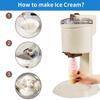 Ice Cream Machine Fully Automatic Mini Fruit Ice Cream Maker for Home Electric DIY Kitchen Household Use Fruit Dessert Machine
