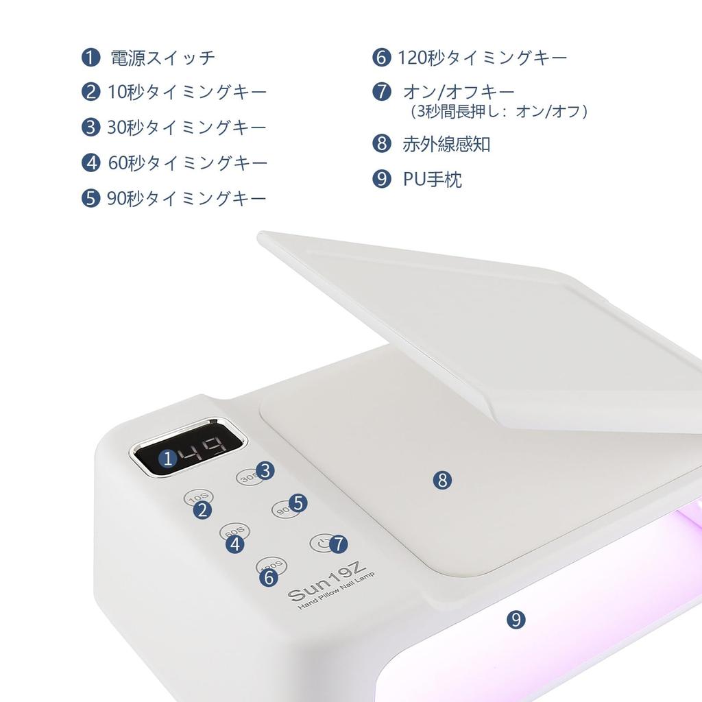 Arrival In Gel Nail Light LED UV Nail Lamp Multifunctional Folding Panel PU Hand Pillow 180W Power Fast Curing Light Motion Detection Sensor Timer