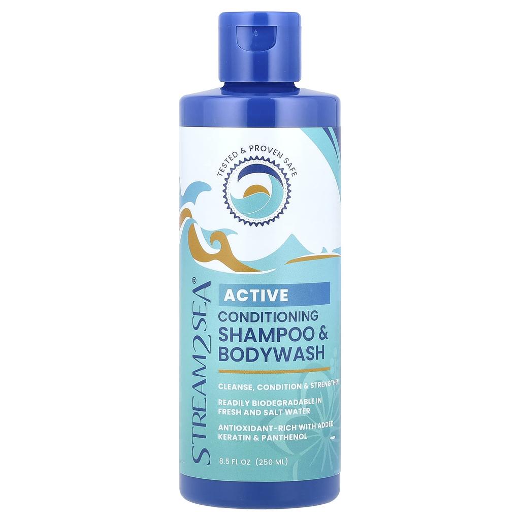Stream2Sea Active Conditioning Shampoo & Body Wash, 8.5 Fl Oz (250 Ml)