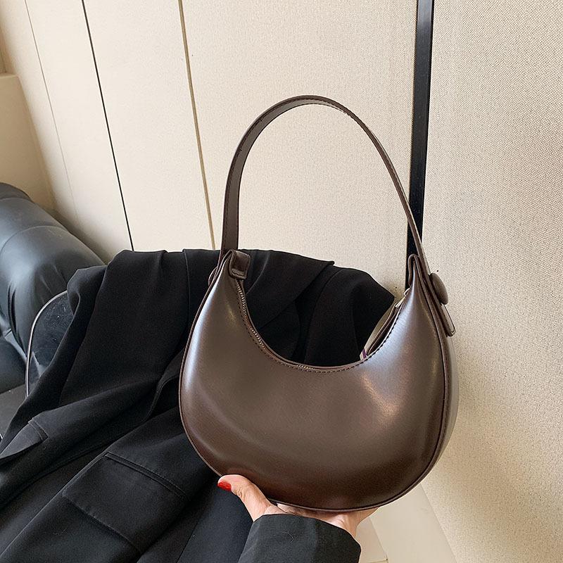 Bag Women's New Armpit Bag Fashionable Solid Color Versatile Portable Shoulder Bag