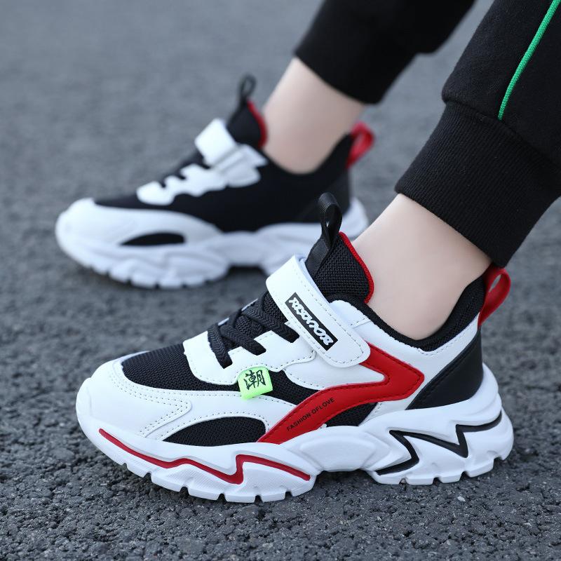 New Mesh Medium and Older Children's Sports Shoes, Light Primary School Children's Running Spring Boys' Soft-soled Breathable Shoes
