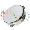 Wooden Handheld Tambourine Educational Interesting Percussion Tambourine Drum for Party 15cm6in