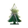 Wooden Christmas Tree Decor 5-10 Inch Farmhouse Table Centerpiece with Bell Ornaments Rustic Holiday Display for Mantel And Dining Table
