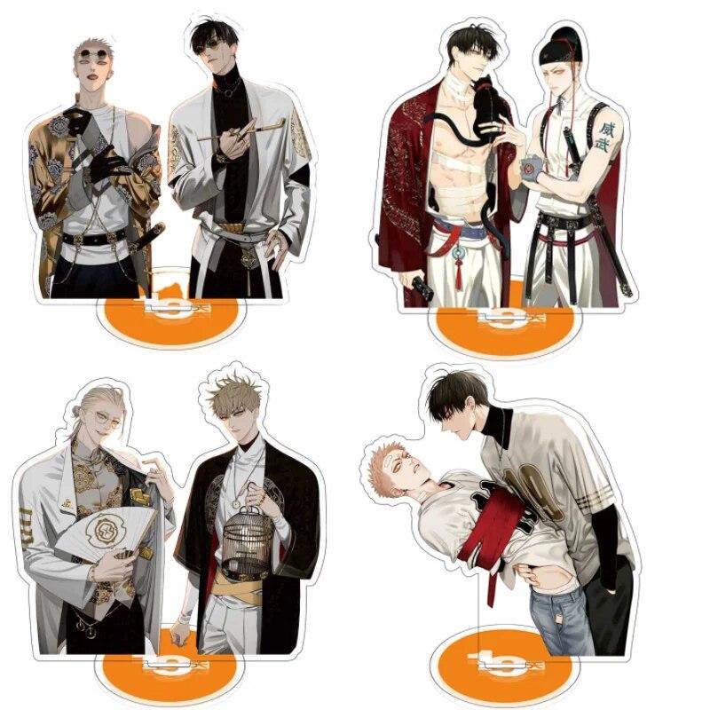 Hot Anime 19 Days Acrylic Figure Stand Model Toys Old Xian Hetian Jian Yi Character Model Desk Decor Cosplay BL Fans Collestive