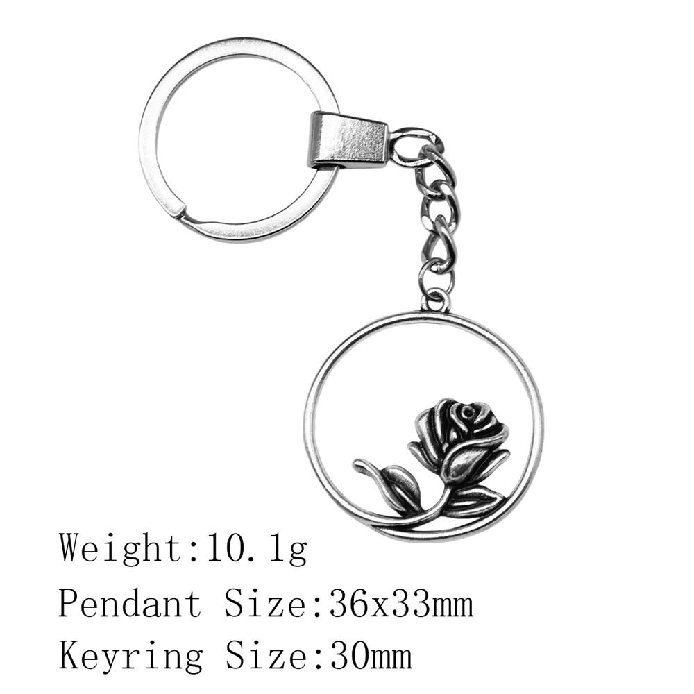 Valentine's Day Car Key Ring The Flower Of Life Keychains Backpack Key Chain For Car