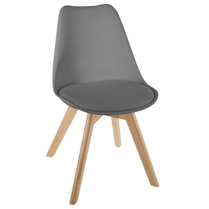 Baya Atmosphera Scandinavian Style Chair - Dark Gray