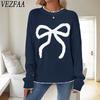 Women's Fashion Casual Fall Winter Long Sleeve O-Neck Sweaters
