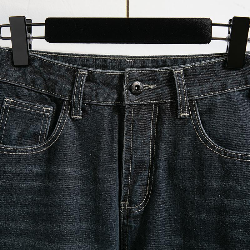 Dimanaf 2025 Plus Size Women Spring Jeans Long Harem Pants Casual High Waist Elastic Basic Trousers Blue