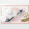 Stainless Steel with Rolling Pin Adjustable Thickness Comfortable Grip Integrated Roller Cylinder Home