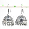Natural Indian Look Jhumki Gemstone Silver Tribal Bali Earring 1.89" g5D60
