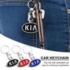 1Pcs Car Emblem LOGO Keychain Key Ring Auto Accessories For Ceed Sorento Sportage Niro Optima Picanto Rio Morning Forte K8