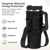 40Oz Water Bottle Carrier Bag Adjustable Shoulder Strap Mug Cups Sleeve Solid Color Bottle Holder For Outdoor Hiking
