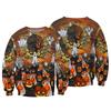 Autumn 3D Pumpkin Theme Printed Sweatshirts Fashionable Casual Sports Long Sleeved Men's Sweatshirts