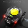 6W LED COB Hat Clip Headlamp Mini Outdoor Headlight Camping Lantern Lightweight Plastic Adjust Angle Flashlights for Hunting