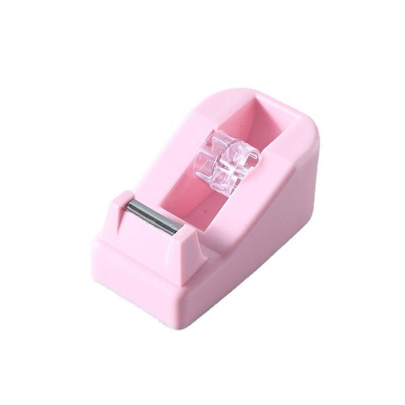 Plastic Tape Dispenser Office Desktop Tape Holder Cutter School Stationery Office Supplies Accessories Packing Tools