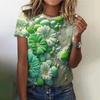 Summer Fashion Flower Rose 3D Print T-shirts Women Streetwear Casual Short Sleeve T Shirt O-neck Tees Tshirt