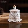1 Pc Chinese Style Holy Water Cup Ceramics Lotus Offering Water Mugs Guanyin Great Compassion Water Cups Buddhist Supplies