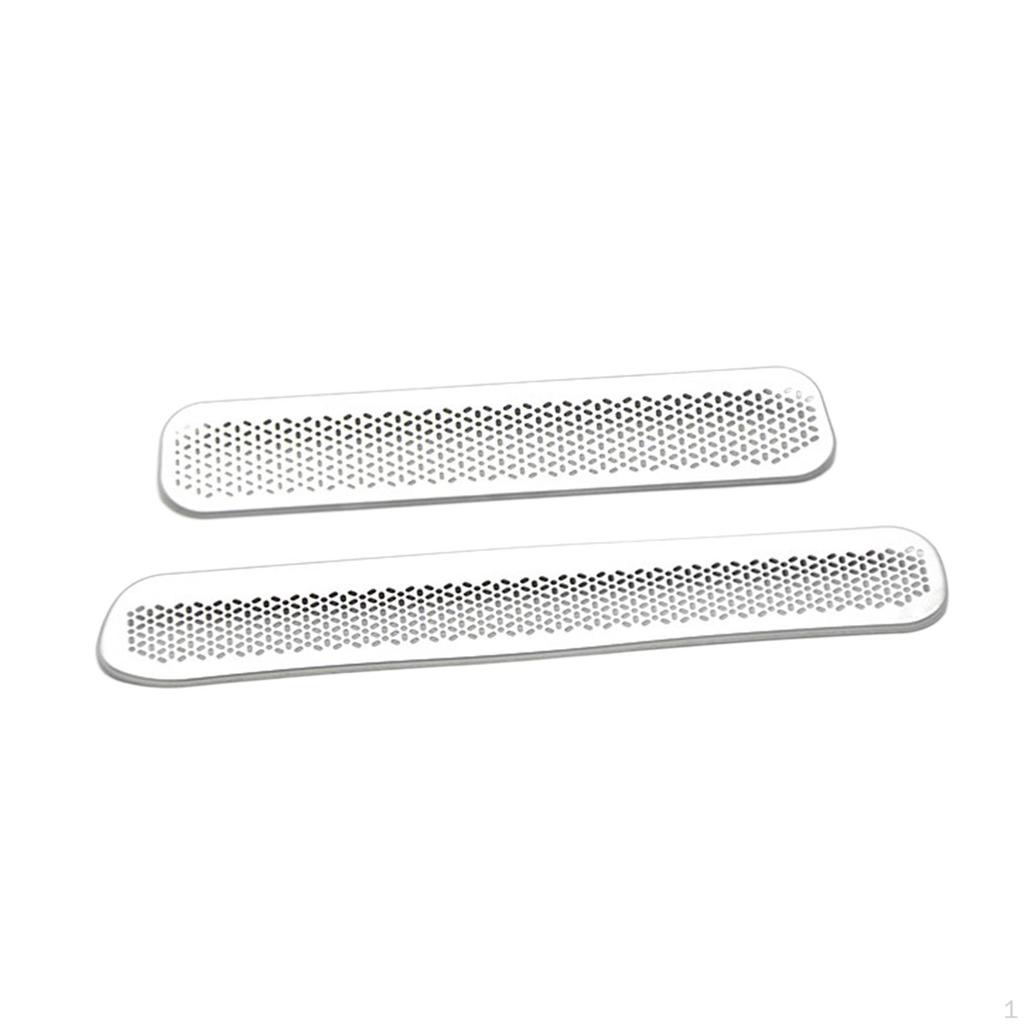 2Pcs Under Seat Air Outlet Vent Cover Vehicles for Byd Atto 3 Yuan Plus Silver