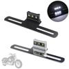 Motorcycle Electric Vehicle Mudguard License Bracket Plate Holder with LED Light Equipment Accessories Brackets