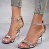 New Fashion Versatile Sandals High Sense Fashion European and American Large Size French Word with Women's High Heels Sandals