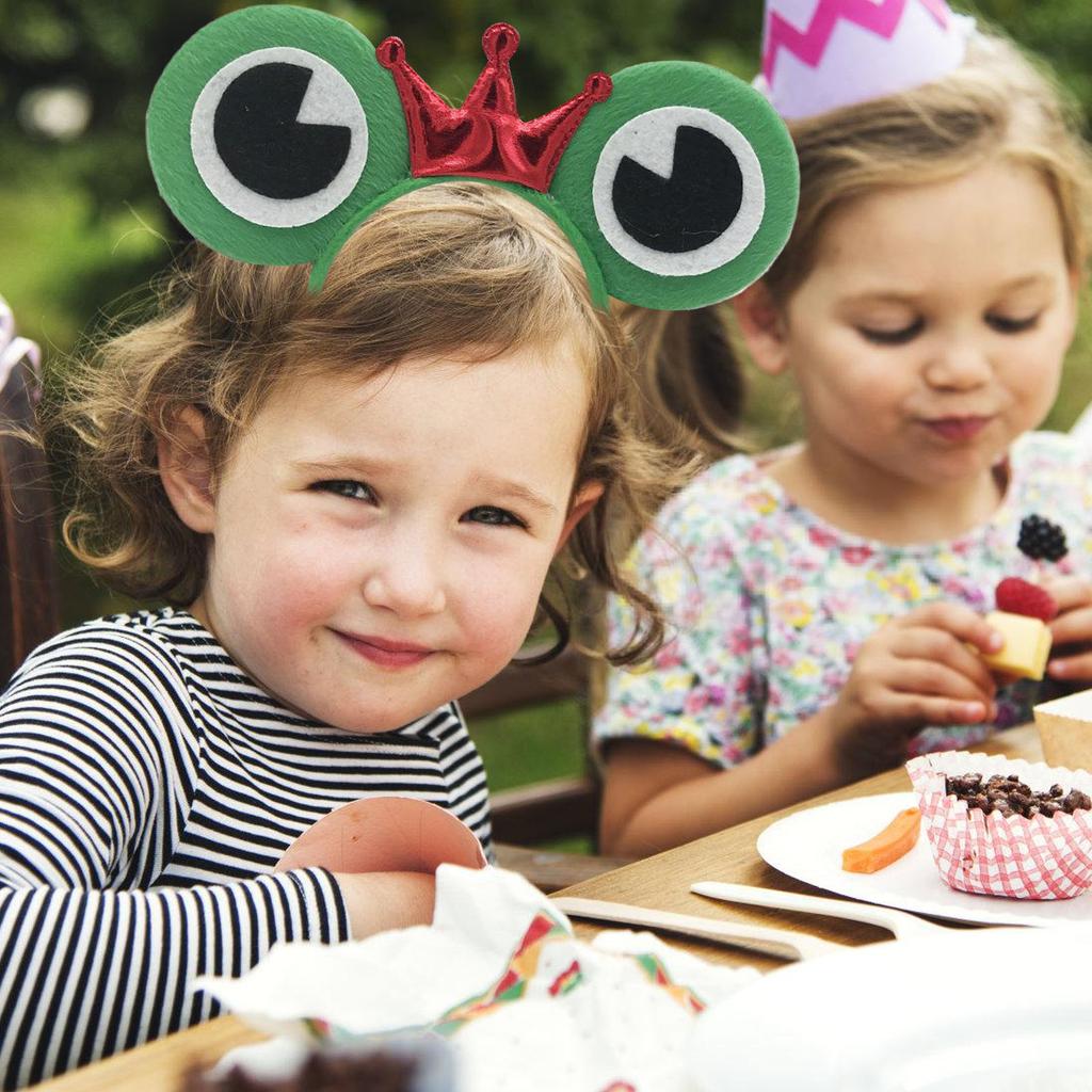 Frogs Headbands Cosplay Crown Headwear Hairbands Headwear Makeup Washing Face Hairbands Birthday Party