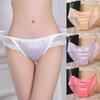 Women Lady Sexy Lace Panties Silk Satin Seamless Breathable Lingerie Briefs Underwear Underpant