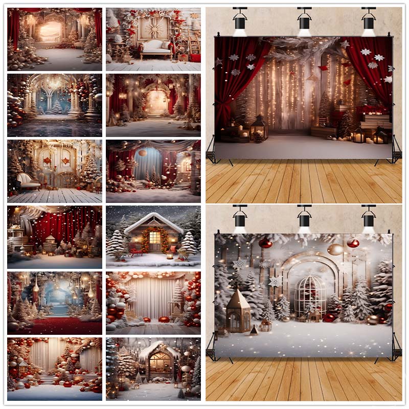 Indoor Window Snowflake Decoration Stage Theme Background Cloth Background Wall Decoration Photo Cloth