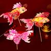 DIY Fish Lantern Kit Chinese Traditional Handcrafted Goldfish Lantern Handheld New Year Lantern for Spring Festival Mid-Autumn Hanfu Cosplay