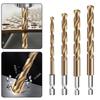 1.5mm-10.0mm Steel Titanium Coated Hexagonal Handle Twist Drill Drill Bit Set High Speed