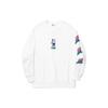 Li Ning X Pablo Ientile Cartoon Pattern Print Loose Sports Crewneck Sweatshirt Unisex Sweatshirt Off-White AWDU319-2