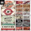 Putuo Decor Coffee Metal Sign Licenses Plate Plaque Metal Vintage Tin Sign Decoration for Cafe Kitchen Club Home Wall Decor