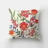 Sofa Home Decor Animal Pillowcase Natural Leaves Floral Landscape Cushion Cover Short Plush