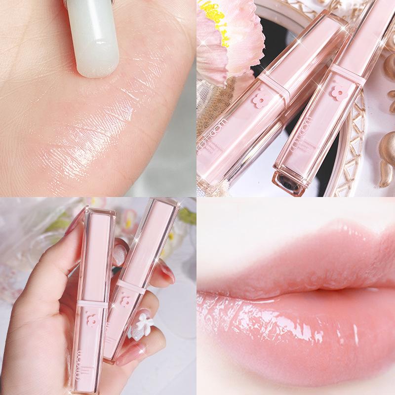 Dazzling Temperature Lip Balm Colorless Tinted Lipstick Moisturizing Improves Dry Cracked Lip Lines Night Repair