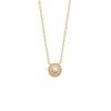 [R3559] - Gold Plated Necklace 'Sissi' White Gold - 45 Cm 8 Mm