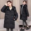New Down Cotton-padded Clothes Women's Medium and Long Hooded Thickened Cold-proof Fashion Temperament Winter Warm Cotton Jacket