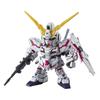SD Gundam EX Standard Mobile Suit Gundam UC Unicorn Gundam Plastic Model (Destroy Mode) Color-coded