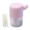 Contact Lens Washer with Tweezer Drawstring Energy Saving Contact Lens Cleaning Case Box Mini Contact Lens Manual Spin Cleaner Travel Use