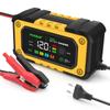 12V 7A Full Automatic Car Battery Charger FOXSUR FBC1207E Smart Battery Charge Pulse Repair Charging for AGM GEL Car MOTO