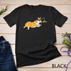 Running Welsh Corgi Pizza Funny Food Lover Dog Owner Gift T-Shirt Unisex T-shirt