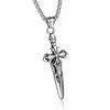 Stainless Steel Domineering Wolf Head Men'S Necklace Fashionable Personality Versatile Sweater Chain