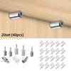 20set with Non-Slip Sleeve Self Tapping Screw Self-Tapping Fixed Cabinet Rack Nail Shelf