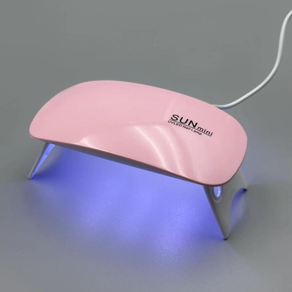 1pc UV LED Nail Lamp Mini 6W Nail Dryer Gel Polish Light Professional Quick Dry Curing Lamp for All Gel Nail Polish