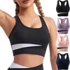 Sexy Ladies Fitness Sports Bra Shockproof Push Up Yoga Vest Casual Underwear High Elasticity Tank Top Cotton Top Brassiere Wireless Sports Vest
